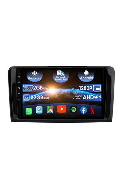 navi-it Navigatie dedicata Mercedes ML W164, 2GB RAM 32GB ROM, Quad Core, Display 9" IPS Full HD, Carplay, A