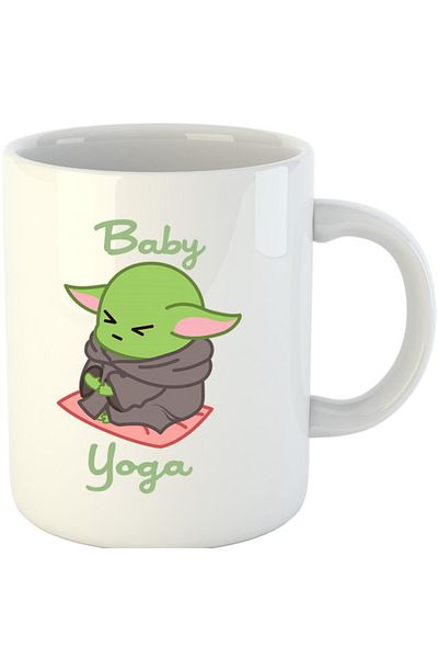 OEM Cana Baby Yoda Meditate Morning Stress, alba, 330 ml