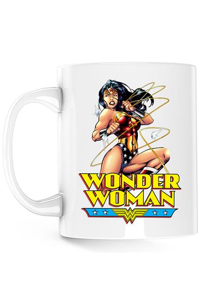 OEM Cana Wonder Woman String Energy Retro Illustration American, alba, 330 ml