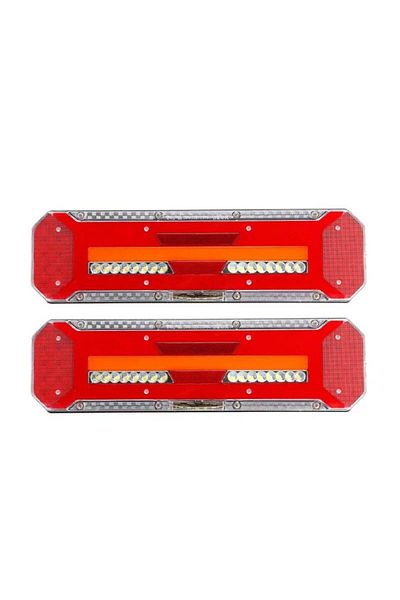 BGRJ Automotive 45cm LED taillights, trailer taillights, triple LED car lights, 24V, dynamic signaling