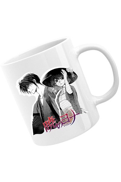 OEM Cana Yona of the Dawn Couple Manga Yukata Hat Monochrome, alba, 330 ml