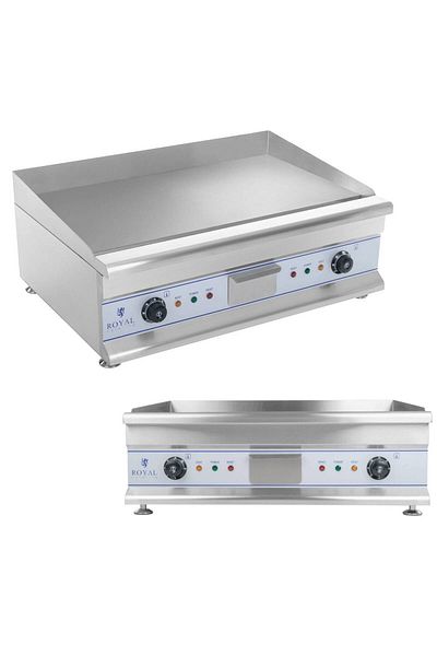 Royal Catering Placă electrică pentru grătar dublu 60 cm