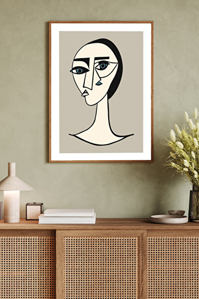 Dekorsiahome Pictură decorativă dintr-o singură bucată cu cadru din lemn TK0746