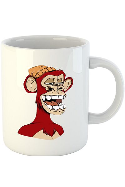 OEM Cana NFT Monkey Artist Brilliant Idea Concept Block Chain, alba, 330 ml
