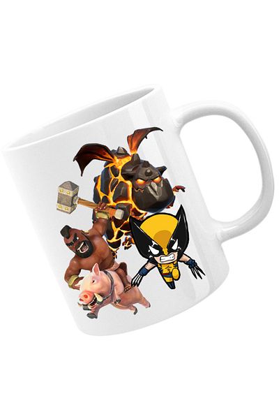 OEM Cana Clash Royale Clash of Clans Volcano Dragon Rare Pig Fly, alba, 330 ml