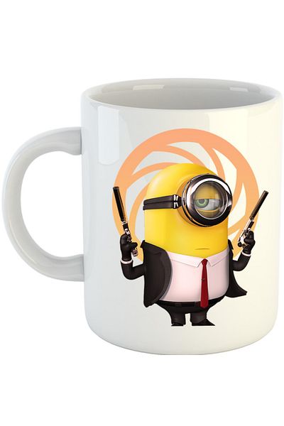 OEM Cana James Bond Minions Funny Animation, alba, 330 ml