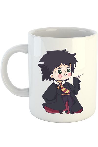 OEM Cana Harry Potter Magic Chibi Small Cute Wizard Academy, alba, 330 ml