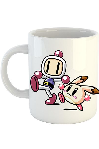 OEM Cana Bomberman Kirby Game Arcade 2D, alba, 330 ml