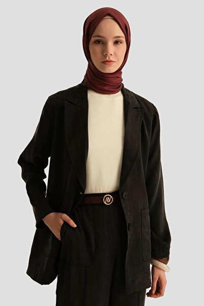 Armine Önü Dikişli Cupra Palazzo Pantolon 25YD4246-2 Lacivert