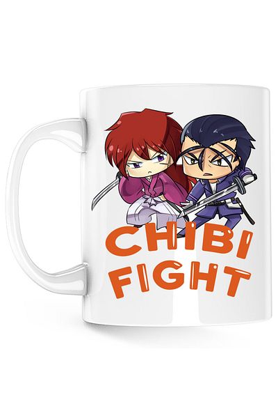 OEM Cana Rurouni Kenshin Chibi Fight Kenshin Hajime, alba, 330 ml