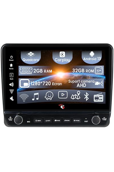 navi-it Navigatie dedicata Ertiga 2018-2020 cu butoane rotative model 2024, 9 Inch, 2GB RAM 32GB ROM, Quadco