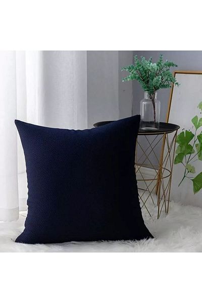ElastiX shop Spandex Pillow Cover in Navy Blue