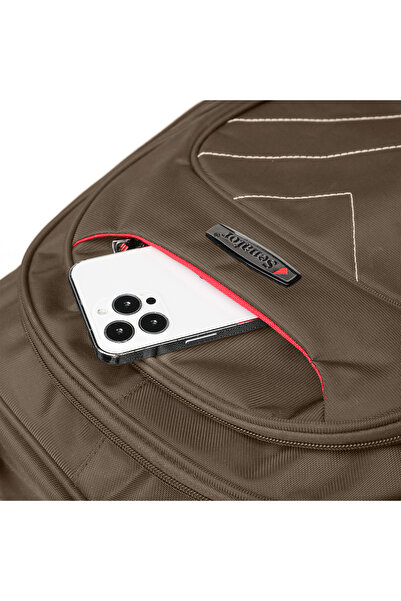 Senator Backpack 18.5 Inch Unisex Nylon Lightweight Water Resistant Travel Daypack KH8104-Beige