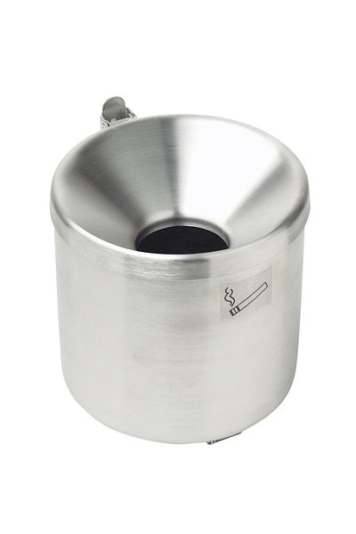 MEVAG Popielniczka ścienna samogasnąca do wnętrza i na zewnątrz ze stali nierdzewnej śr. 9cm