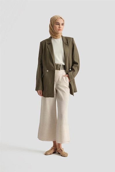 Armine Double Long Pants 25Y2821 Moonstone