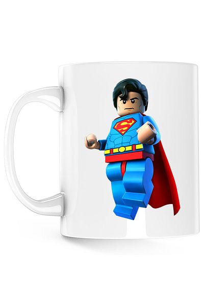 OEM Cana Superman Heroes Technic Duplo Ninjago, alba, 330 ml
