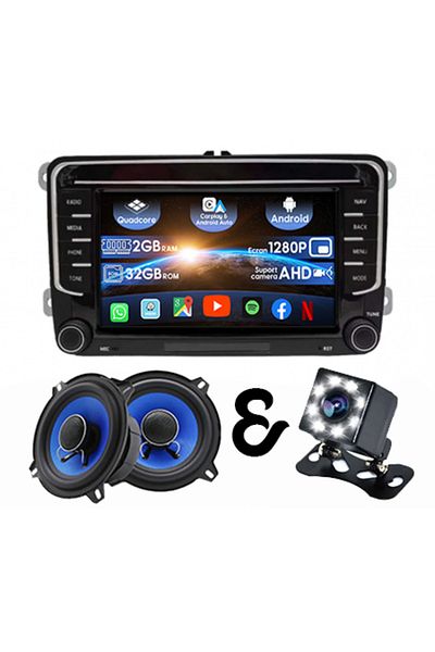 navi-it Pachet Promotional! Navigatie GPS VW Golf 5, Passat B6, Jetta, 2+32GB, 7 INCH & Set difuzoare coaxia