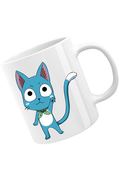 OEM Cana Fairy Tail Happy Cat Ninja City Mustang, alba, 330 ml