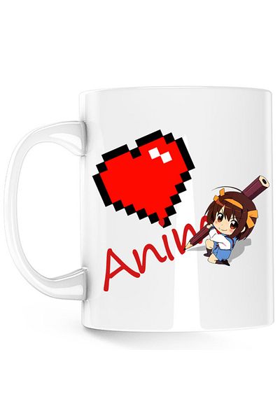 OEM Cana Haruhi Suzumiya Love Anime Minecraft Write School, alba, 330 ml