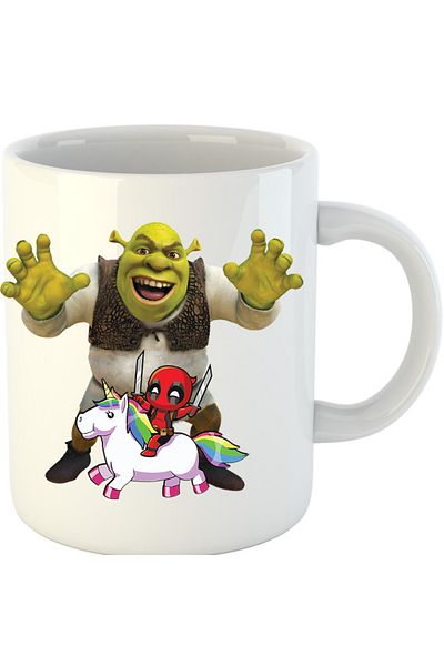 OEM Cana Shrek Deadpool Scary Unicorn, alba, 330 ml