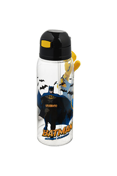 Alper Banyo Batman Desenli Mono Pipetli Çocuk Su Matarası - 500 ml Sızdırmaz Kilitli Kapaklı Suluk (726-50)