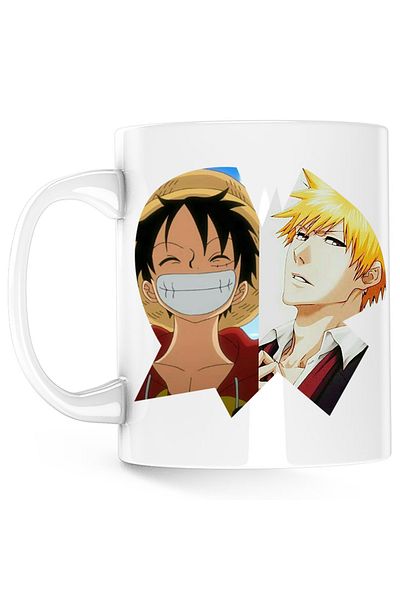 OEM Cana Bleach Ichigo One Piece Luffy Anime Manga, alba, 330 ml