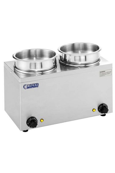 Royal Catering Bemar elektryczny podgrzewacz do zupy 300W 230V 2 x 3.8L