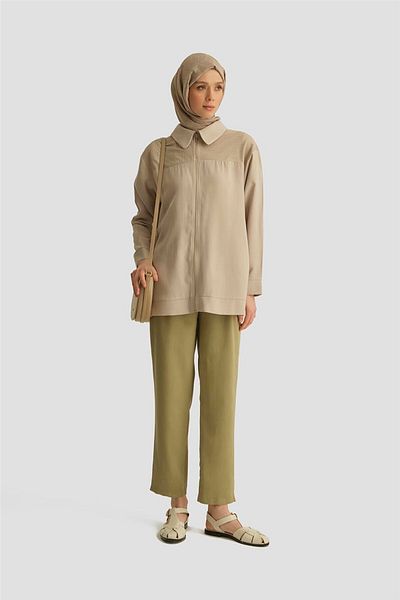 Armine Carrot Pants 25Yd4228-2 Khaki