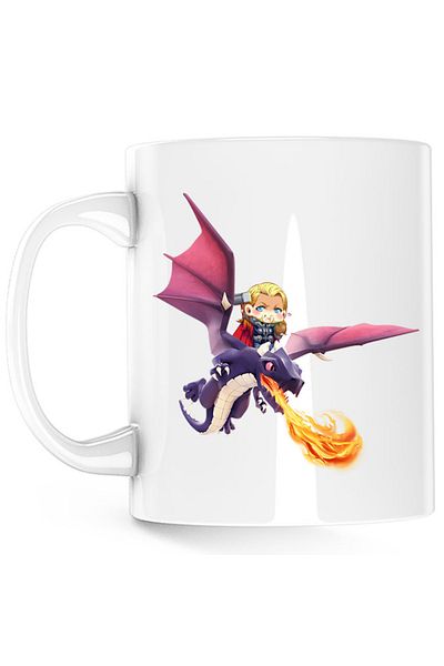 OEM Cana Clash of Clans Dragon Fire Thor Chibi Anime Version, alba, 330 ml