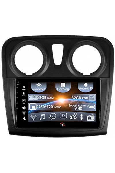 navi-it Navigatie dedicata 2GB RAM 32GB ROM, Dacia Logan 2 2012-2019, Quad Core, Carplay, Ecran FullHD Displ