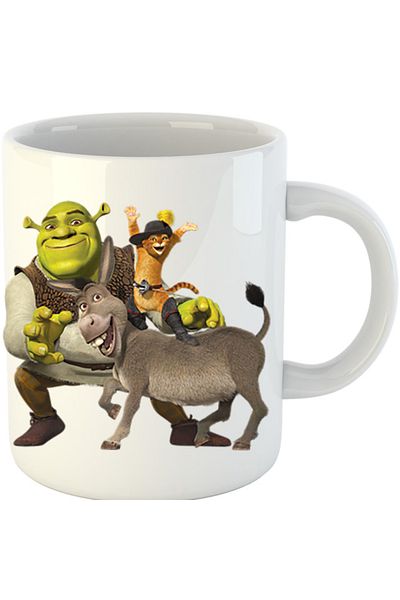 OEM Cana Shrek Donkey Puss In The Boots Story, alba, 330 ml