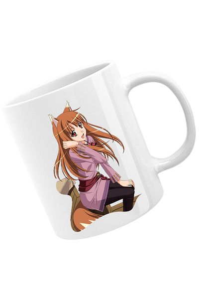 OEM Spice And Wolf Holo Anime Drawings Mug, white, 330 ml