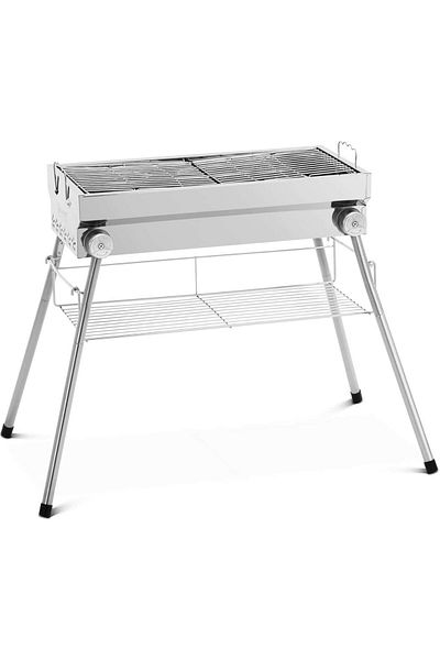 Royal Catering Grătar pe cărbune cu grătar și raft pliabile 53 x 26 cm