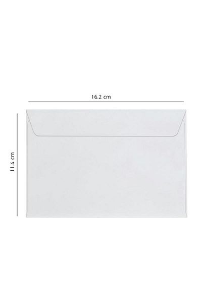Elit Elitstore Бял плик за писмо 110 гр. 11,4 см x 16,2 см, пакет от 100 броя