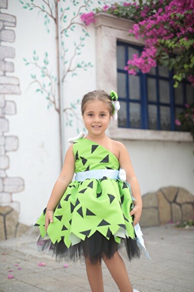 sara tasarım Kız çocuk açık yeşil çakmak taş elbise, düğün nişan çekim için kostüm
