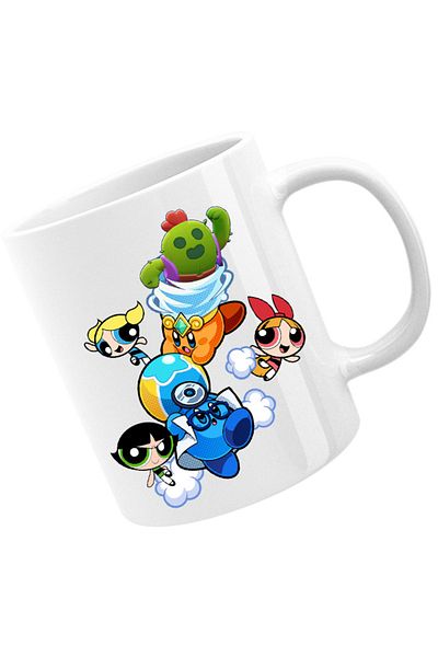 OEM Cana Brawl Stars Happy Tank Powerpuff Girls Pokemon Weather, alba, 330 ml
