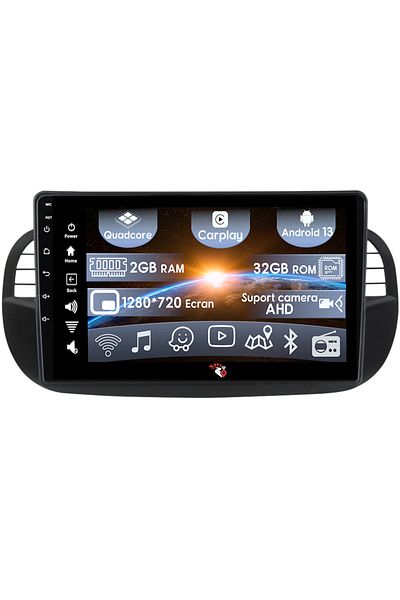 navi-it Navigatie dedicata Fiat 500, 2GB RAM 32GB ROM, Android 13, Display 9" Full HD, Internet ,Aplicatii ,