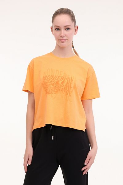 lumberjack Wl Hoshi 11F214 5Fx Orange Women's Short Sleeve T-Shirt