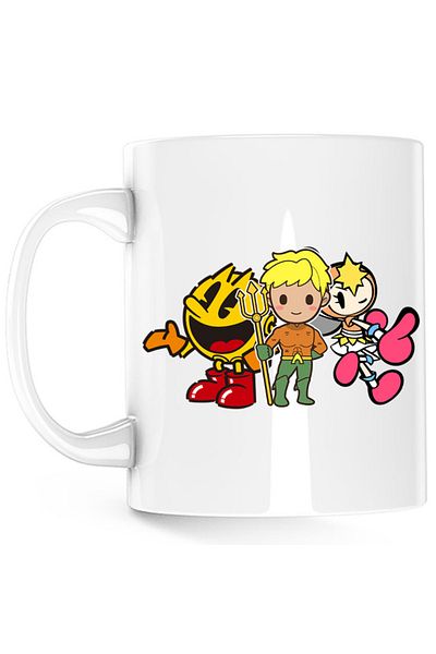 OEM Cana Aquaman Pac Man Bubble Bomberman Lady Action, alba, 330 ml