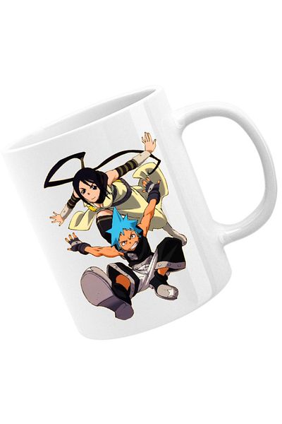 OEM Cana Soul Eater Black Star Tsubaki Partner Supranatural Anime, alba, 330 ml