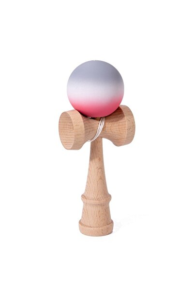 dalip Jucărie interactivă Kendama, Flippy, din lemn, 18 cm, joc de coordonare pentru copii și adulți, mod gradient