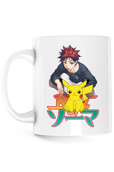 OEM Cana Food Wars Soma Pikachu Sit Pet Japan, alba, 330 ml