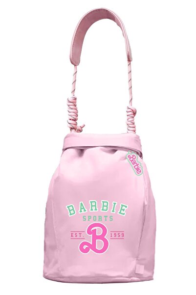 Miniso Barbie Lisanslı Pembe DIY Matara Çantası