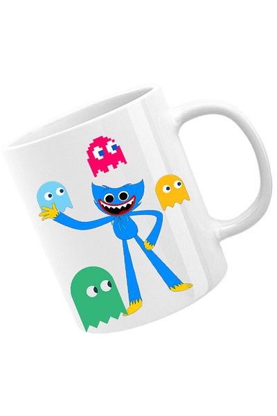 OEM Cana Huggy Wuggy Pac Man Ghost NPC Horror Game, alba, 330 ml