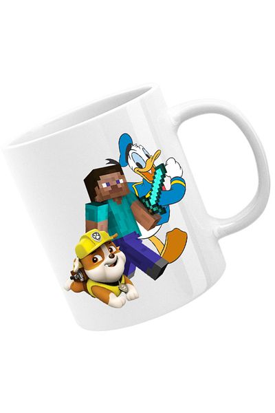 OEM Cana Minecraft Paw Power Donalt Duck Steve Gameplay, alba, 330 ml