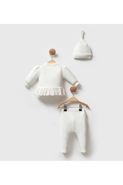 Cassiope Baby Jacquard Ruffle Double Set