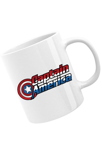 OEM Cana Captain America Logo Marvel Super Powers Hero Kids, alba, 330 ml