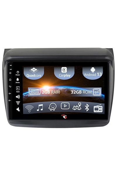 navi-it Navigatie dedicata Mitsubishi L200 2008-2016, 9 Inch, 2GB RAM 32GB ROM, Android 13, WiFi, Bluetooth,