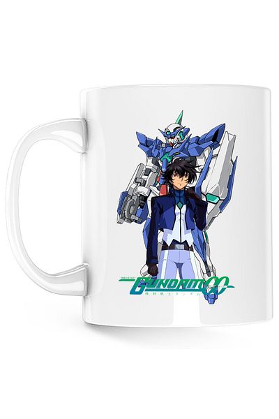 OEM Cana Gundam Setsuna Robot Manga Kakalot, white, 330 ml