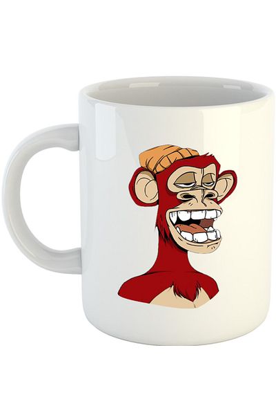OEM Cana NFT Monkey Artist Brilliant Idea Concept Block Chain, alba, 330 ml